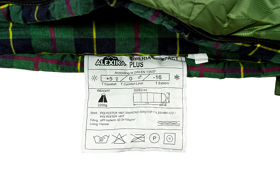 Спальник детский Alexika Siberia Compact Plus Green - Фото 9 большая