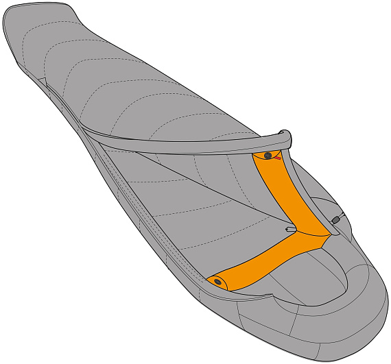 Спальный мешок Mountain Equipment Classic 500 XXL Skydiver - Фото 4 большая