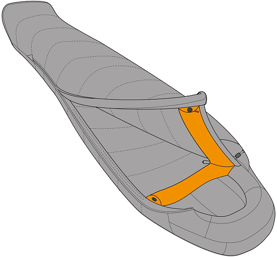 Спальный мешок Mountain Equipment Classic 750 XXL Skydiver - Фото 4 большая