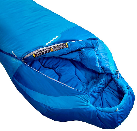 Спальник Mammut Kompakt MTI 3-Season Wide Dark Cyan/Cobalt - Фото 2 большая