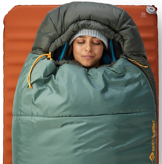 Спальный мешок Sea to Summit Boab Synthetic -1 RCS Wide Green - Фото 3 большая