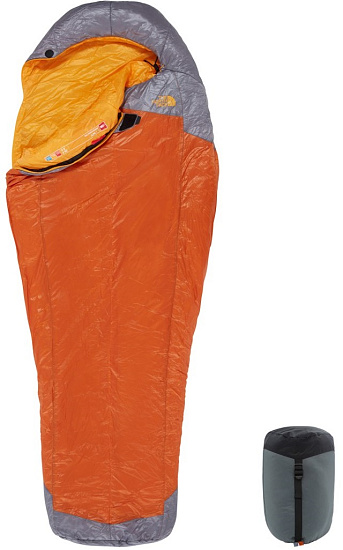 Спальник The North Face Lynx Guide Long Hawaiian Sunset Orange/Zinc Grey - Фото 4 большая