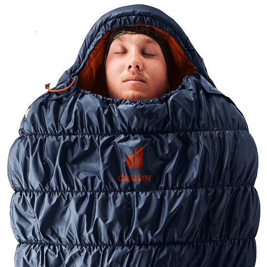 Спальный мешок Deuter Exosphere 0° EL Ink/Paprika - Фото 3 большая