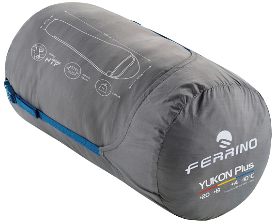 Спальный мешок Ferrino Yukon Plus Dx Blue - Фото 2 большая