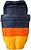 Спальный мешок Big Agnes Cabin Creek 15 (FireLine Eco) 40" Double Wide Navy/Orange/Yellow - Фото 2 малая