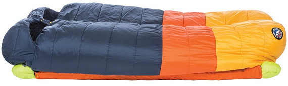 Спальный мешок Big Agnes Cabin Creek 15 (FireLine Eco) 40" Double Wide Navy/Orange/Yellow - Фото 4 большая