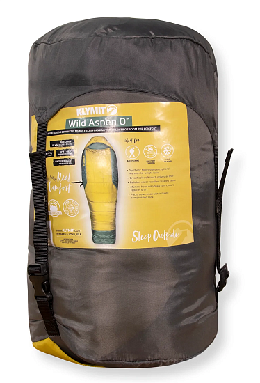 Спальный мешок Klymit Wild Aspen 0F/-18C Large жёлто-зелёный - Фото 2 большая