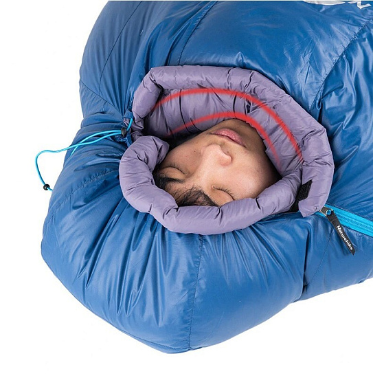 Спальный мешок Naturehike ULG 1000G M Blue - Фото 4 большая