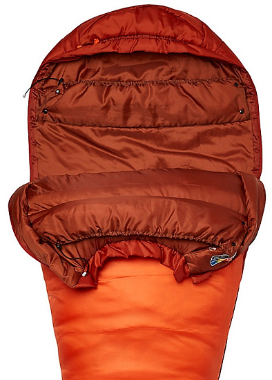 Спальник Marmot Trestles 0 Long Orange Haze/Dark Rust - Фото 2 большая