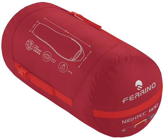 Спальник Ferrino Nightec Lite Pro 600 L Rosso - Фото 2 большая