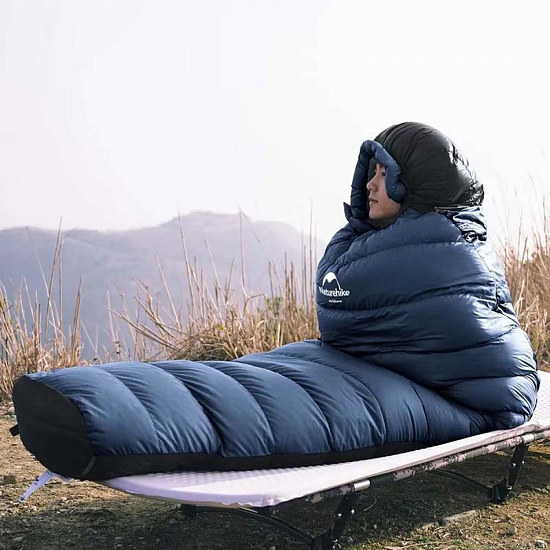 Спальный мешок Naturehike Mummy Navy Blue - Фото 3 большая