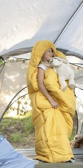 Спальный мешок детский Naturehike C180 Yellow - Фото 4 большая