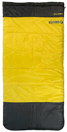 Спальный мешок Klymit Wild Aspen 0 Rectangle Чёрно-Жёлтый - Фото 1 большая