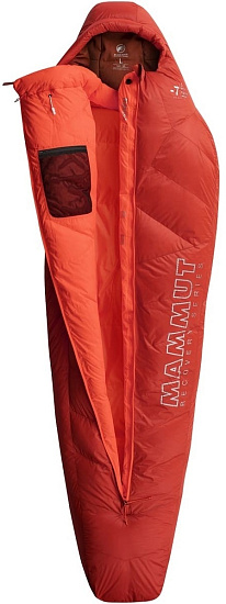Спальник Mammut Perform Down Bag -7C L Safety Orange - Фото 2 большая
