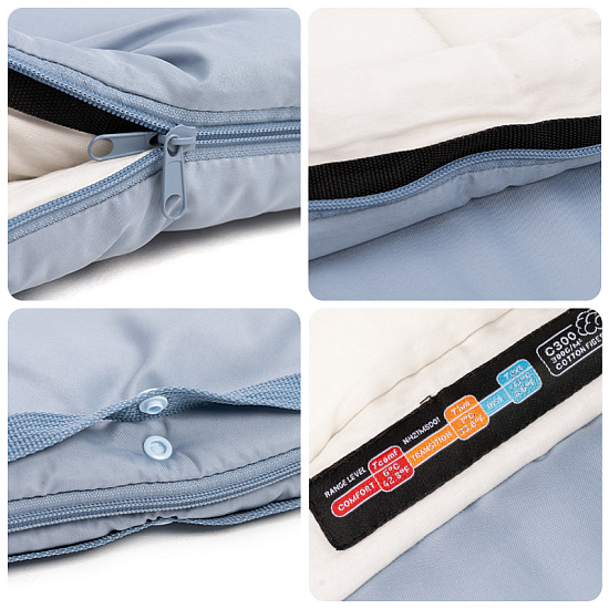 Спальник детский Naturehike Growing C300 Blue - Фото 4 большая