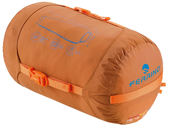 Спальный мешок Ferrino Lightech 1200 Duvet RDS Orange - Фото 3 большая