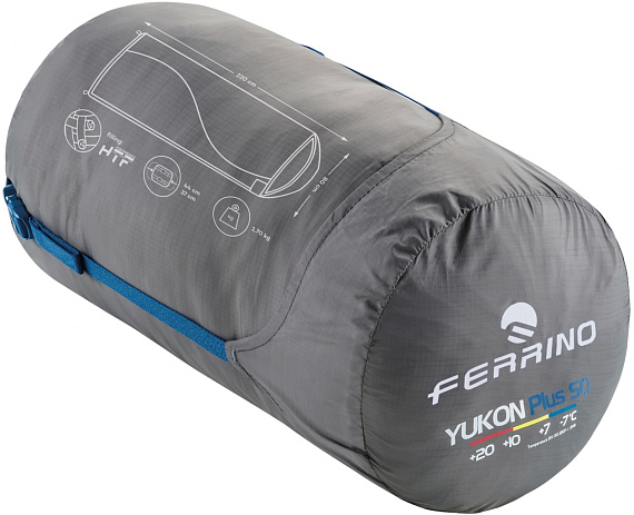 Спальный мешок Ferrino Yukon Plus Left Multi - Фото 2 большая