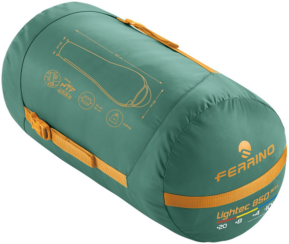 Спальный мешок Ferrino Lightech SM 850 Green - Фото 2 большая