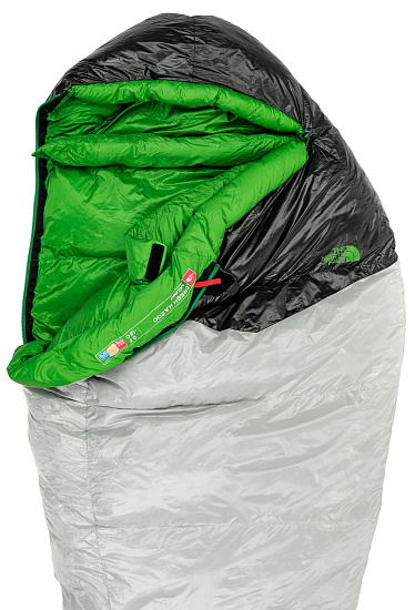 Спальник The North Face Green Kazoo High Rise Grey/Adder Green Long - Фото 5 большая