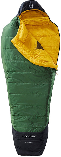 Спальник Nordisk Gormsson -2 Mummy XL Artichoke Green/Mustard Yellow/Black - Фото 2 большая