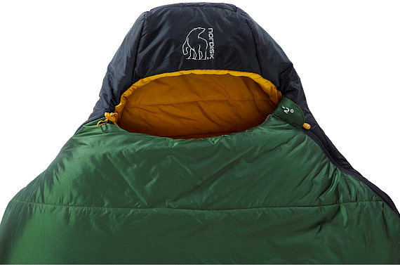 Спальник Nordisk Gormsson -2 Mummy XL Artichoke Green/Mustard Yellow/Black - Фото 5 большая