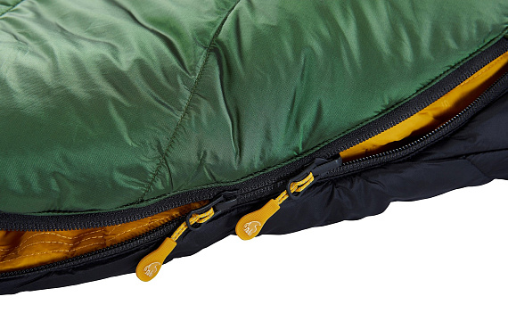 Спальник Nordisk Gormsson -2 Mummy XL Artichoke Green/Mustard Yellow/Black - Фото 9 большая