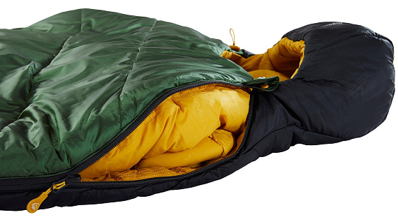 Спальник Nordisk Gormsson -2 Mummy XL Artichoke Green/Mustard Yellow/Black - Фото 10 большая
