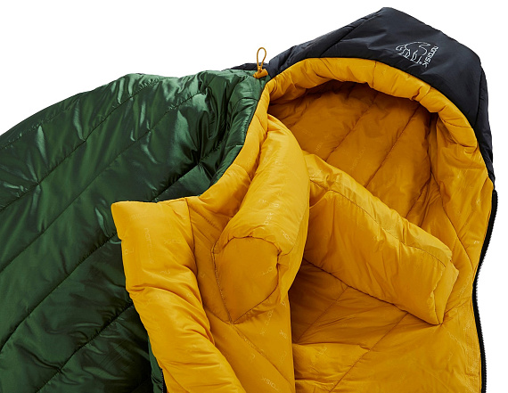 Спальник Nordisk Gormsson -10 Mummy M Artichoke Green/Mustard Yellow/Black - Фото 4 большая