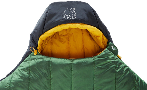 Спальник Nordisk Gormsson -10 Mummy M Artichoke Green/Mustard Yellow/Black - Фото 5 большая