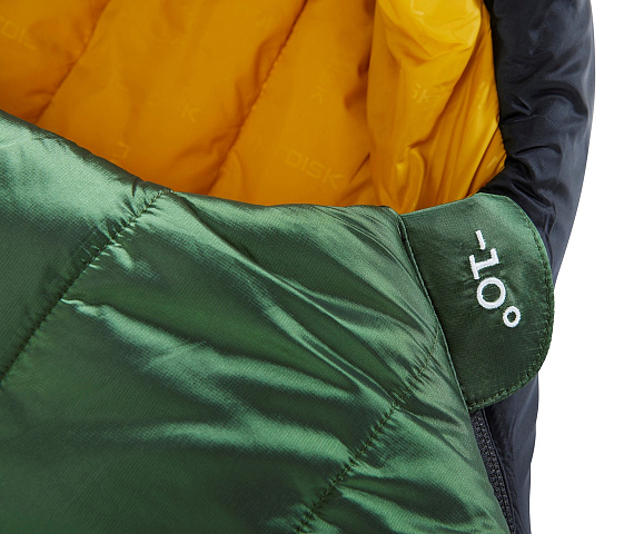 Спальник Nordisk Gormsson -10 Mummy M Artichoke Green/Mustard Yellow/Black - Фото 6 большая