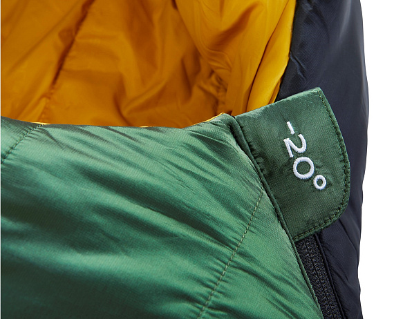 Спальник Nordisk Gormsson -20 Mummy M Artichoke Green/Mustard Yellow/Black - Фото 6 большая