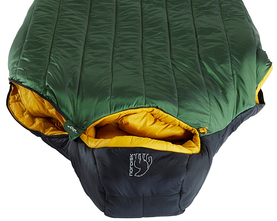 Спальник Nordisk Gormsson -20 Mummy M Artichoke Green/Mustard Yellow/Black - Фото 11 большая