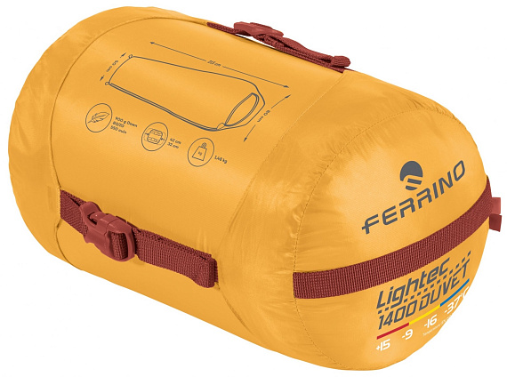 Спальный мешок Ferrino Lightech 1400 Duvet Rds Down Artisan Gold - Фото 3 большая