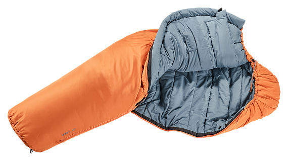 Спальник женский Deuter Orbit -5° SL Mandarine/Slateblue - Фото 2 большая