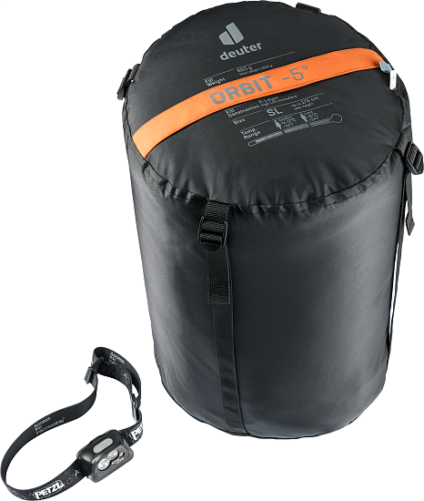 Спальник женский Deuter Orbit -5° SL Mandarine/Slateblue - Фото 3 большая