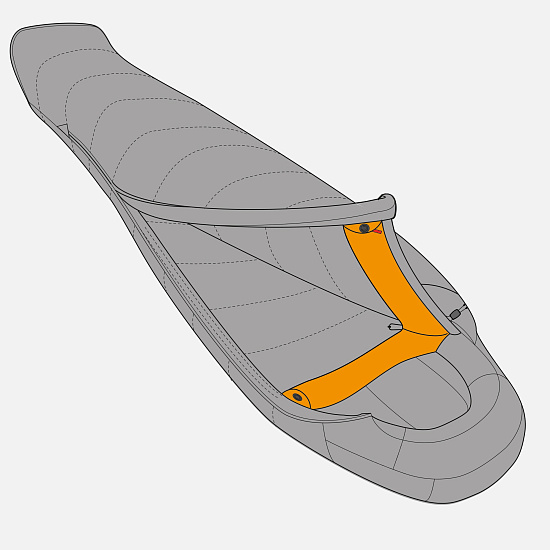 Спальник Mountain Equipment Classic 500 Regular Skydiver - Фото 4 большая