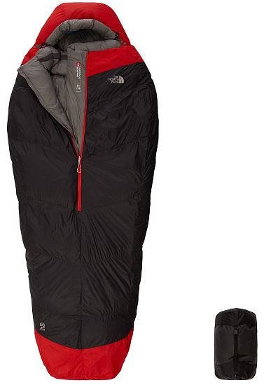 Спальник The North Face Inferno -40F/-40C Grey/Red 197 см - Фото 4 большая