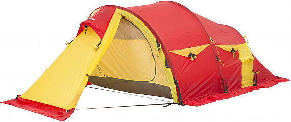 Палатка Helsport Patagonia X-trem 3 Red/Yellow - Фото 3 большая