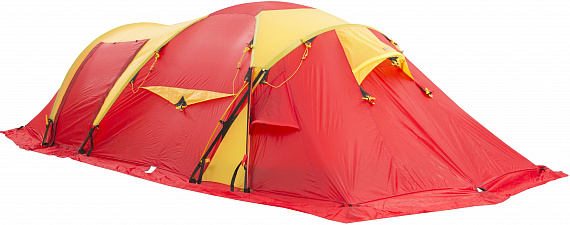 Палатка Helsport Svalbard High Camp 5 Red/Yellow - Фото 3 большая