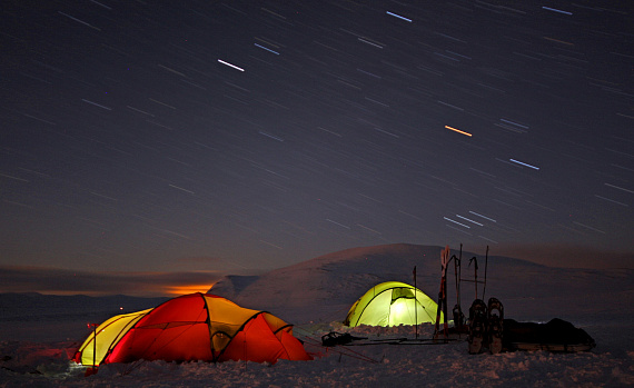Палатка Helsport Svalbard High Camp 5 Red/Yellow - Фото 10 большая
