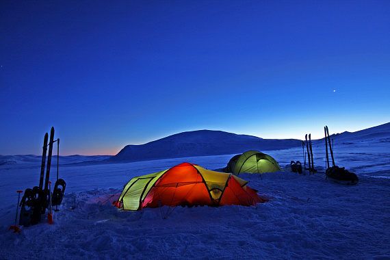 Палатка Helsport Svalbard High Camp 5 Red/Yellow - Фото 11 большая