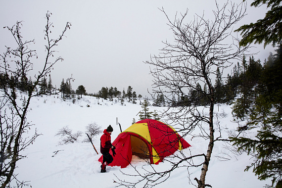 Палатка Helsport Svalbard 6 Camp Red/Yellow - Фото 13 большая