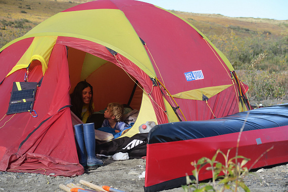 Палатка Helsport Svalbard 6 Camp Red/Yellow - Фото 19 большая