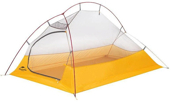Палатка Naturehike Cloud Up 2 Superlight Professional Grey/Yellow - Фото 3 большая