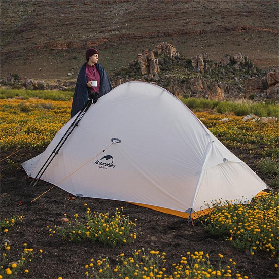 Палатка Naturehike Cloud Up 2 Superlight Professional Grey/Yellow - Фото 8 большая