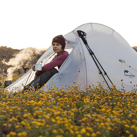 Палатка Naturehike Cloud Up 2 Superlight Professional Grey/Yellow - Фото 9 большая