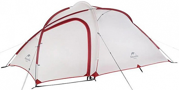 Палатка Naturehike Hiby 4 Grey+Red - Фото 1 большая