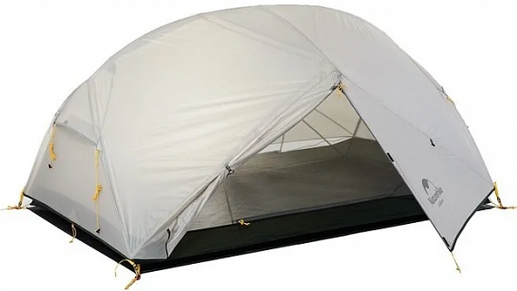 Палатка Naturehike Mongar 2 20D Light Grey/Dark Green - Фото 1 большая