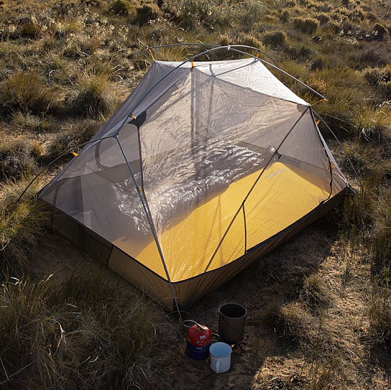 Палатка Naturehike Mongar 2 20D Light Grey/Dark Green - Фото 7 большая