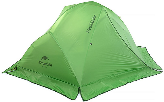 Палатка Naturehike Star-River 2 20D Snow Skirt Green - Фото 4 большая